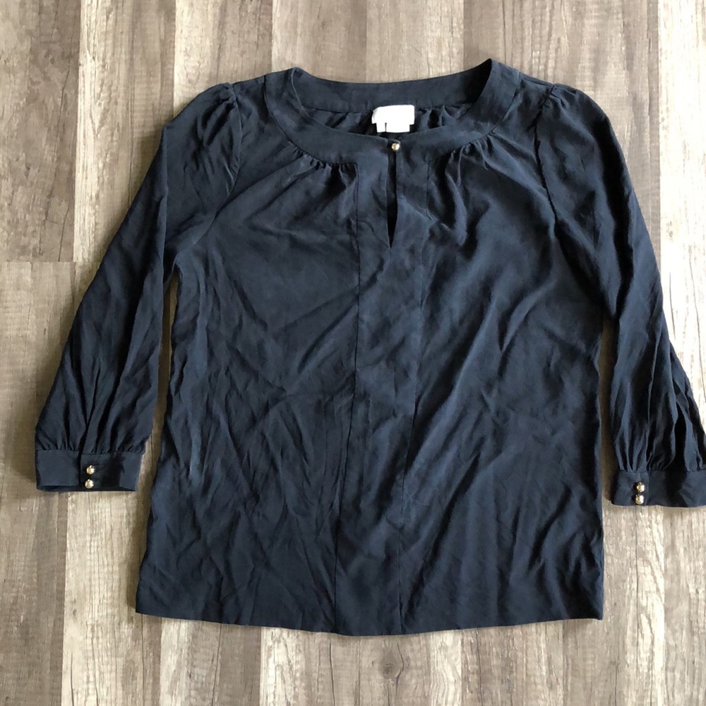 Kate Spade Black Jolette Silk Blouse 4